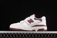 new balance 550 sneakers white burgundy bb550bz1